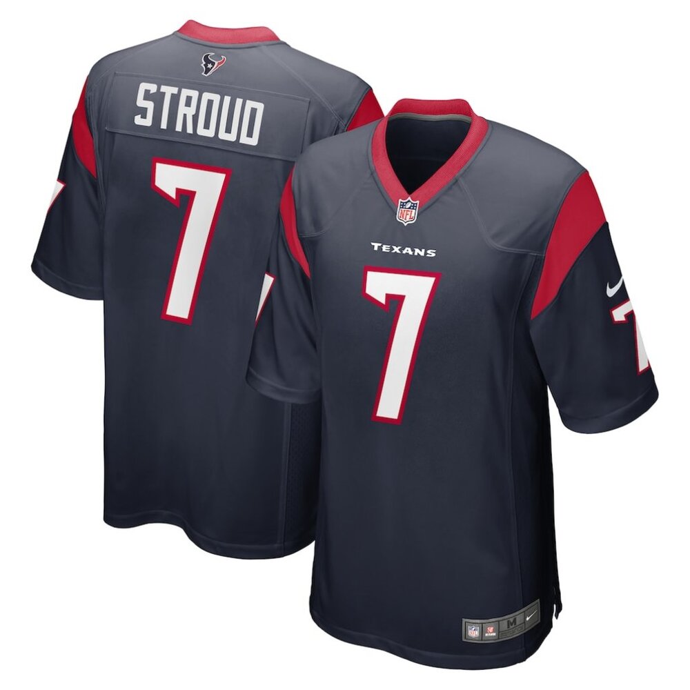 Houston Texans C.J. Stroud #7 Nike Game Jersey, Navy Blue, 3XL, NWT, NFL